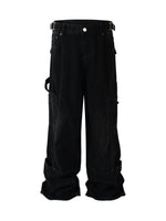 Men‘ s Wide Leg Jeans with Pockets